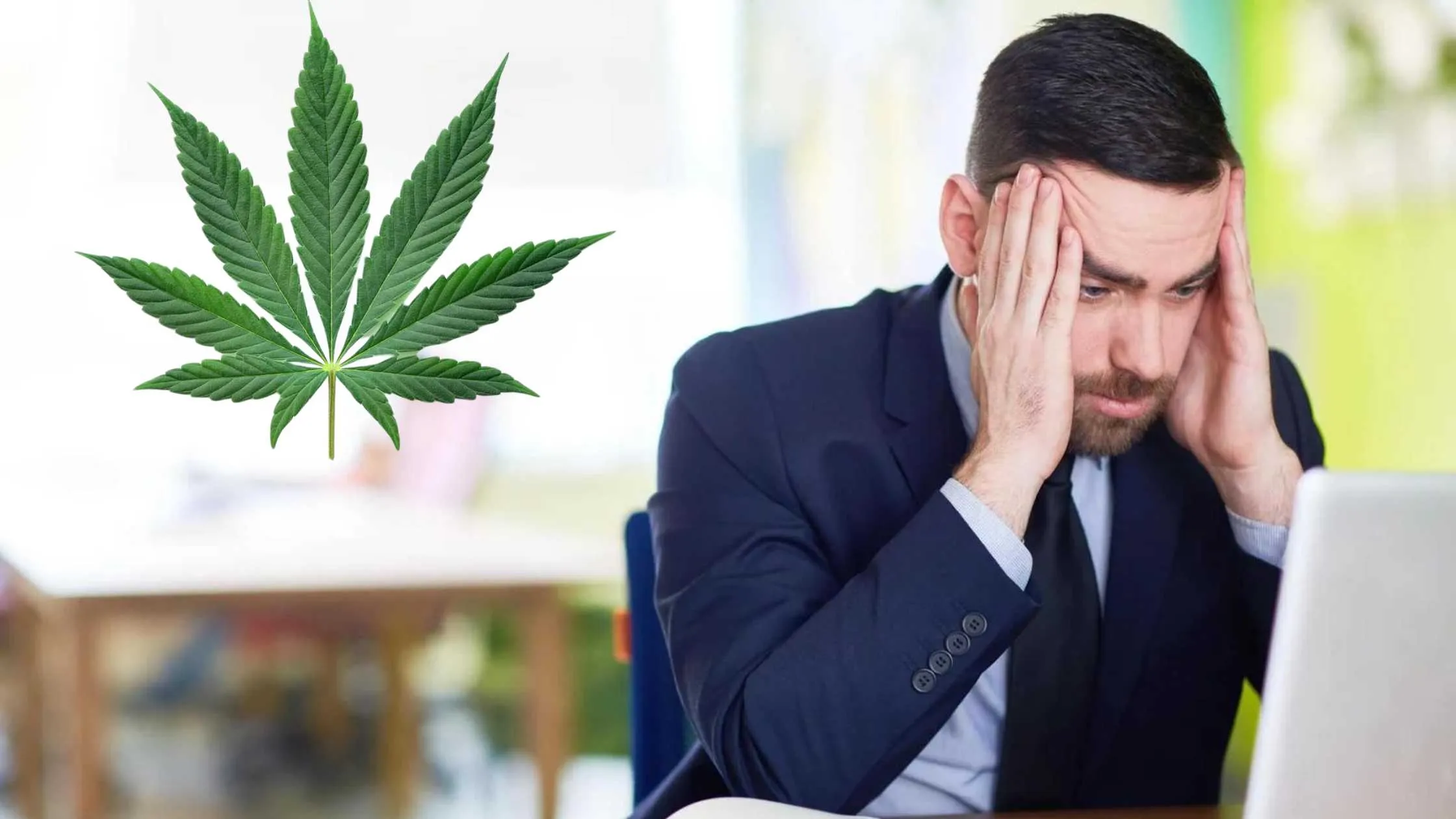 CBD and a men with Stress